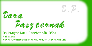 dora paszternak business card